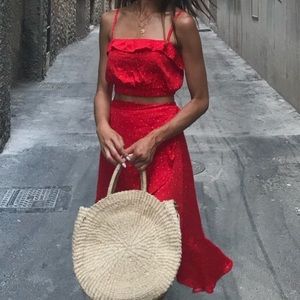 MINKPINK SANTORINI SET TOP AND SKIRT